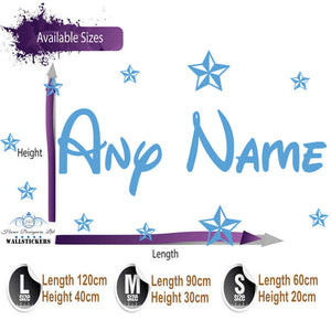 PERSONALISED Disney NAME WALL ART STICKERS stars zz4