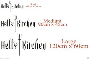 Hell's Kitchen WALL STICKER QUOTE ART DECAL kitchen decor